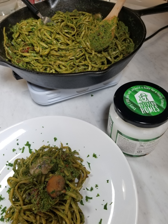 Vegan Pesto Pasta (With Video) • Roots and All – Roots and All